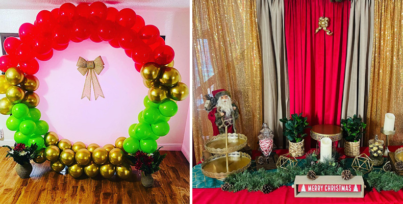 The Enchantment of Christmas Balloon Garland Ideas